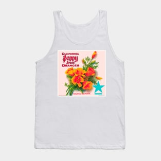 California Poppy Brand Oranges Label Tank Top